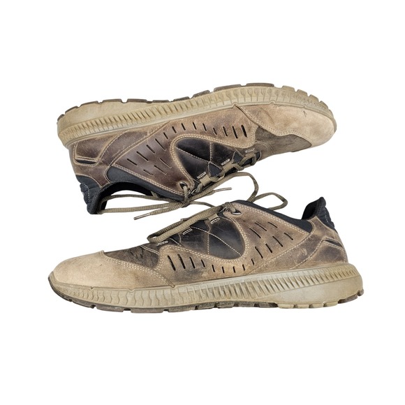 Ecco Men\'s Size 11 US 45 EU Terra Walk Brown Leather Hiking Shoes Sneakers‎ READ main image 7